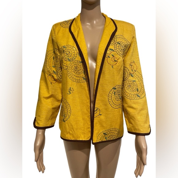 SILKLAND Woman Silk Short Cardigan Size L - Picture 1 of 4